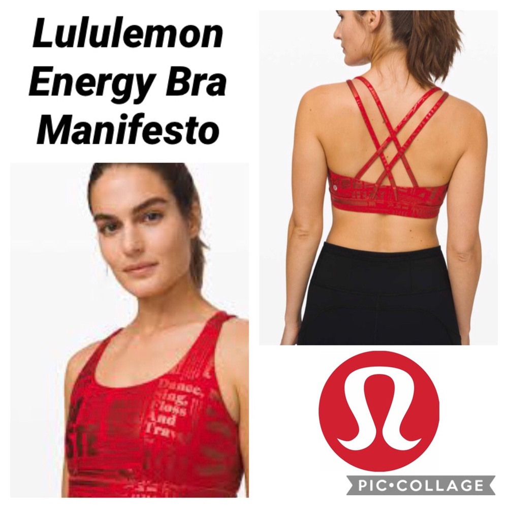 Lululemon Energy Bra Manifesto